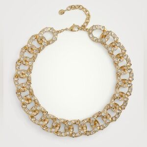 Swarovski crystal link chain necklace